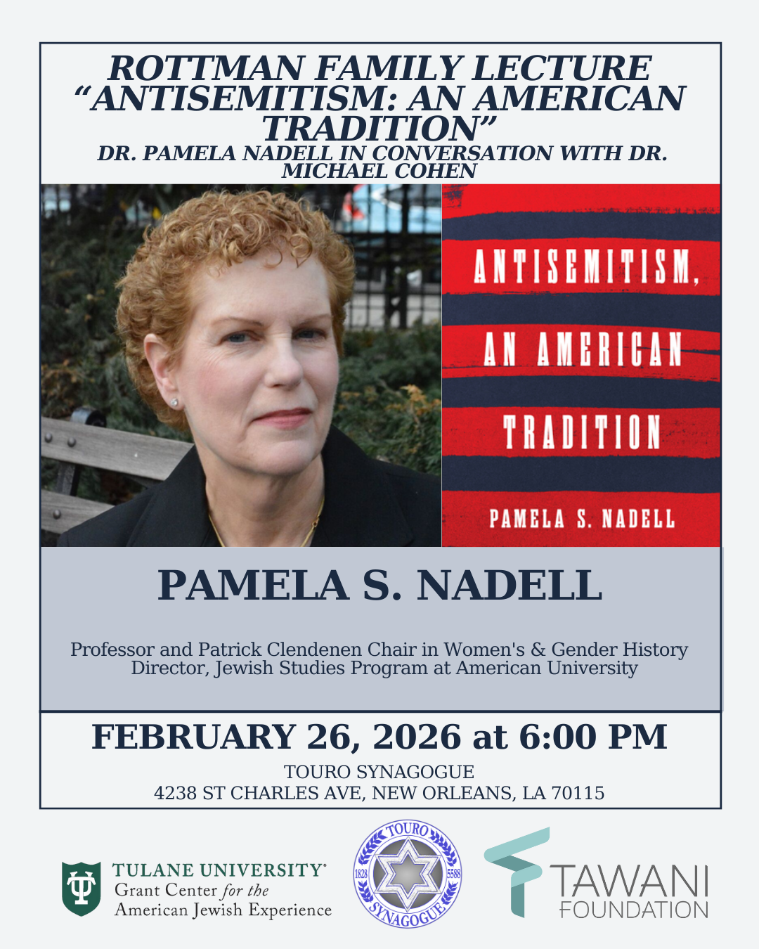 Rottman Family Lecture – Touro Synagogue